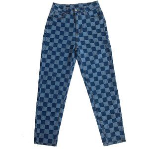 NEW Checkered Mom Jeans